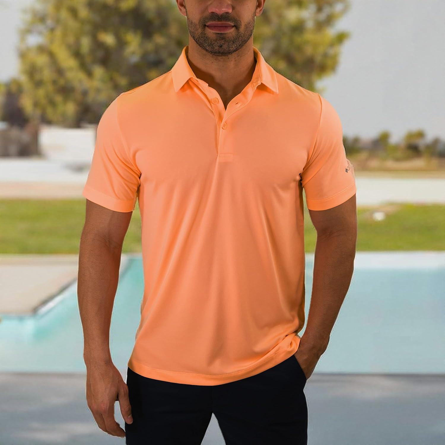 imageColumbia Mens Golf Drive Polo Shirt Omni Wick Performance Breathable Short SleeveMango