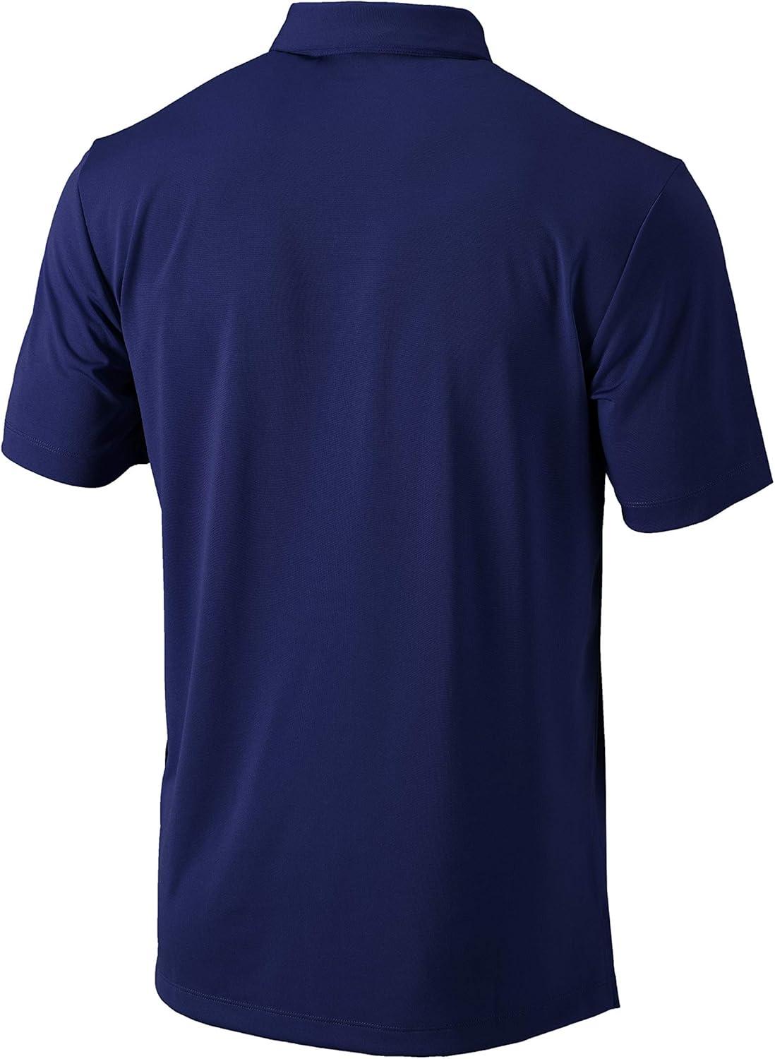 imageColumbia Mens Golf Drive Polo Shirt Omni Wick Performance Breathable Short SleeveNavy