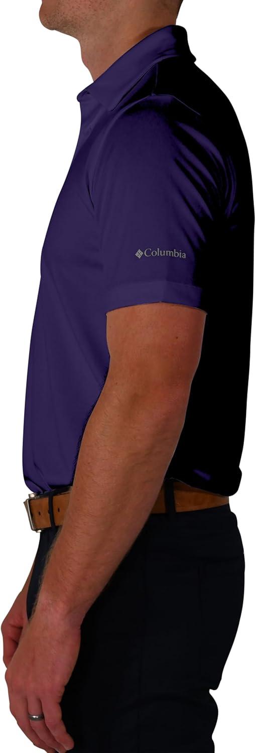 imageColumbia Mens Golf Drive Polo Shirt Omni Wick Performance Breathable Short SleevePurple