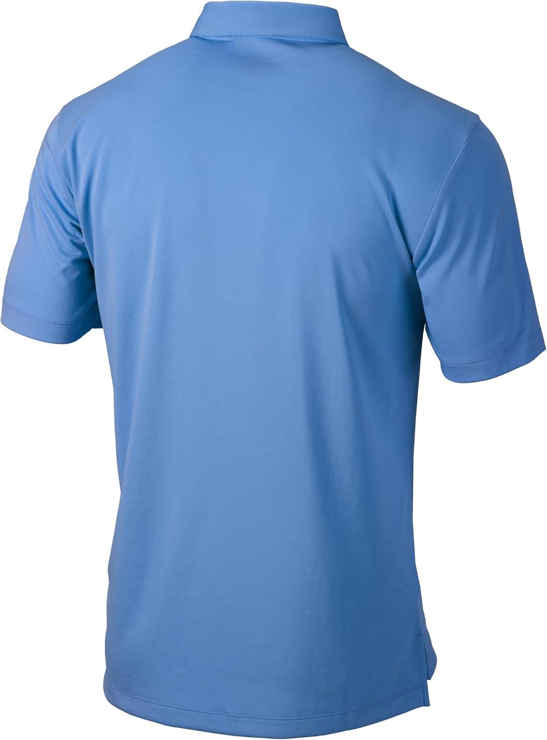 imageColumbia Mens Golf Drive Polo Shirt Omni Wick Performance Breathable Short SleeveSkyler