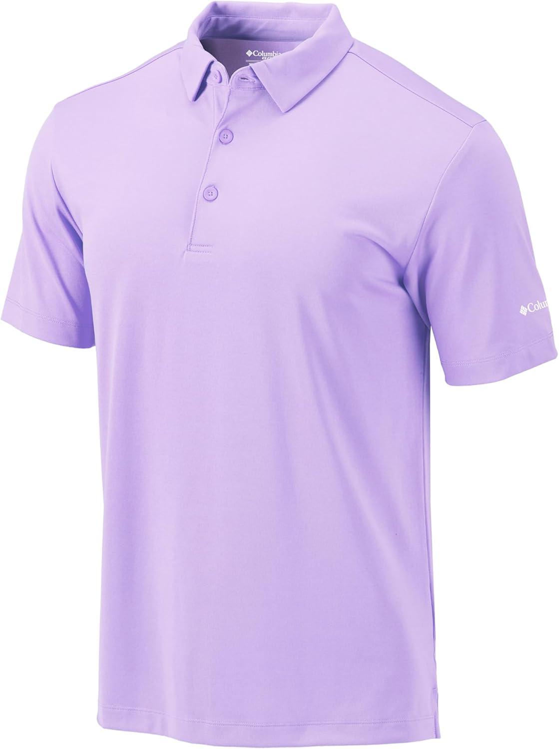 imageColumbia Mens Golf Drive Polo Shirt Omni Wick Performance Breathable Short SleeveSnow Drift