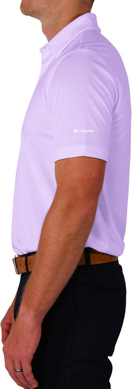 imageColumbia Mens Golf Drive Polo Shirt Omni Wick Performance Breathable Short SleeveSnow Drift