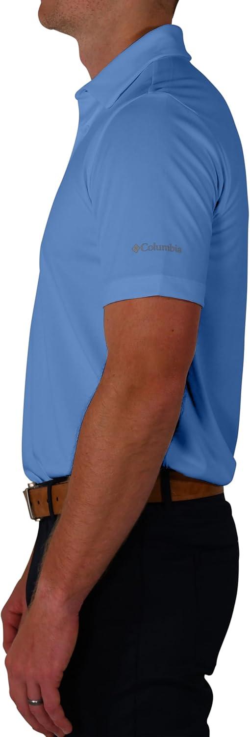 imageColumbia Mens Golf Drive Polo Shirt Omni Wick Performance Breathable Short SleeveWhite Cap