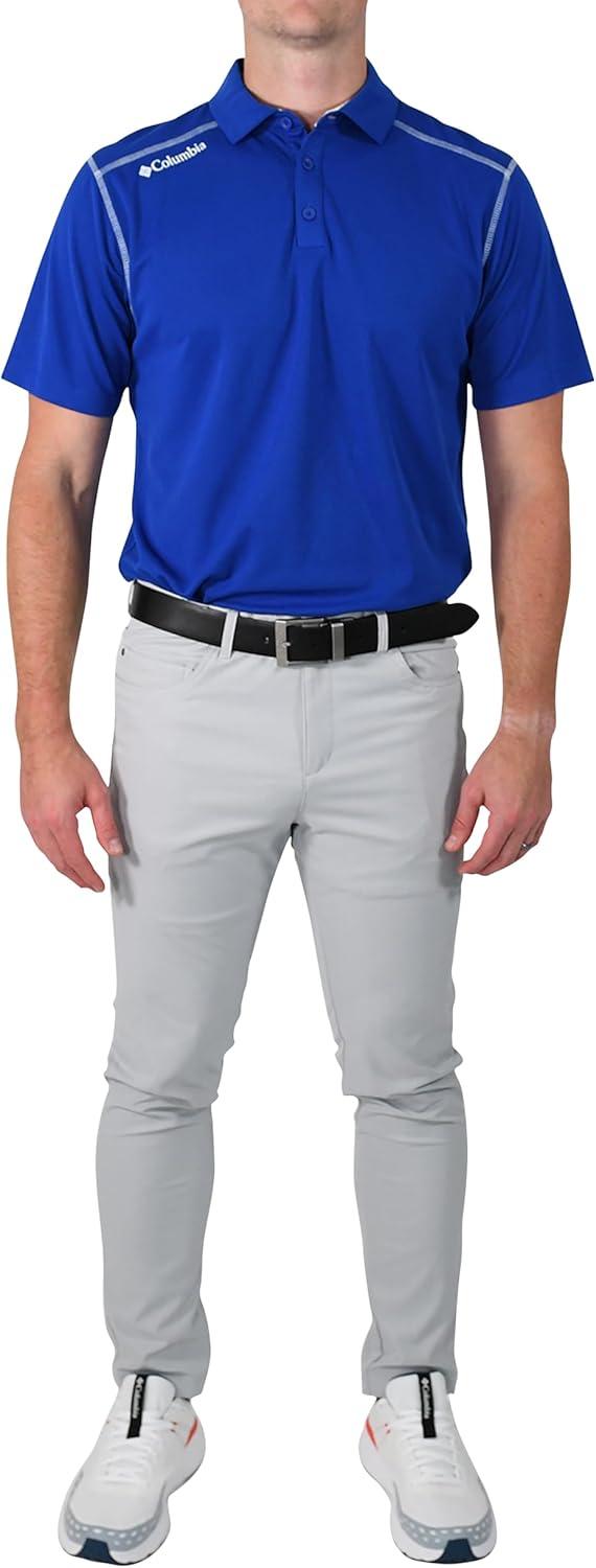imageColumbia Mens Golf Shotgun Polo Omni Wick Performance Breathable Short SleeveAzul