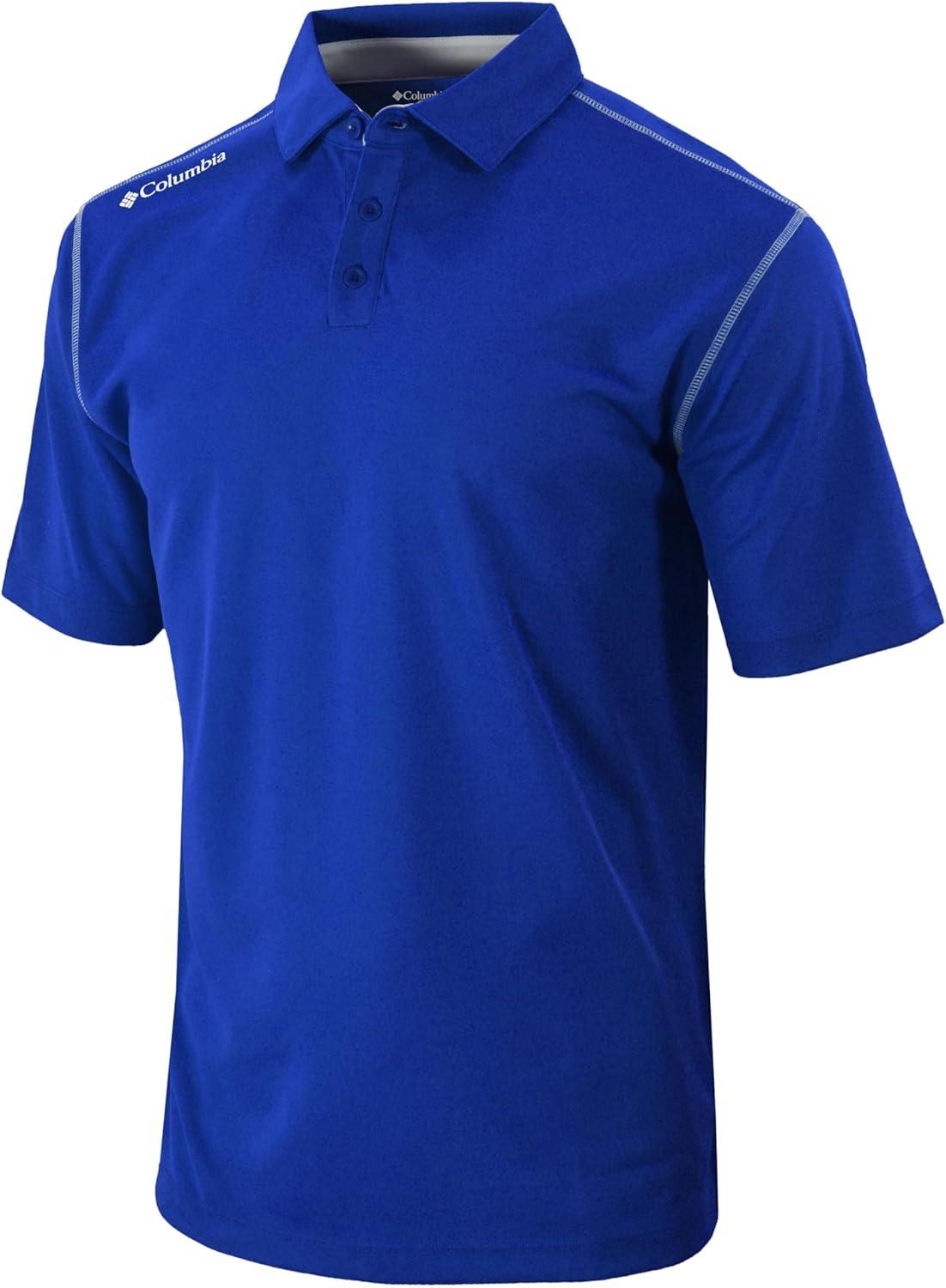 imageColumbia Mens Golf Shotgun Polo Omni Wick Performance Breathable Short SleeveAzul