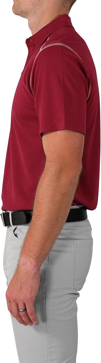 imageColumbia Mens Golf Shotgun Polo Omni Wick Performance Breathable Short SleeveBeet