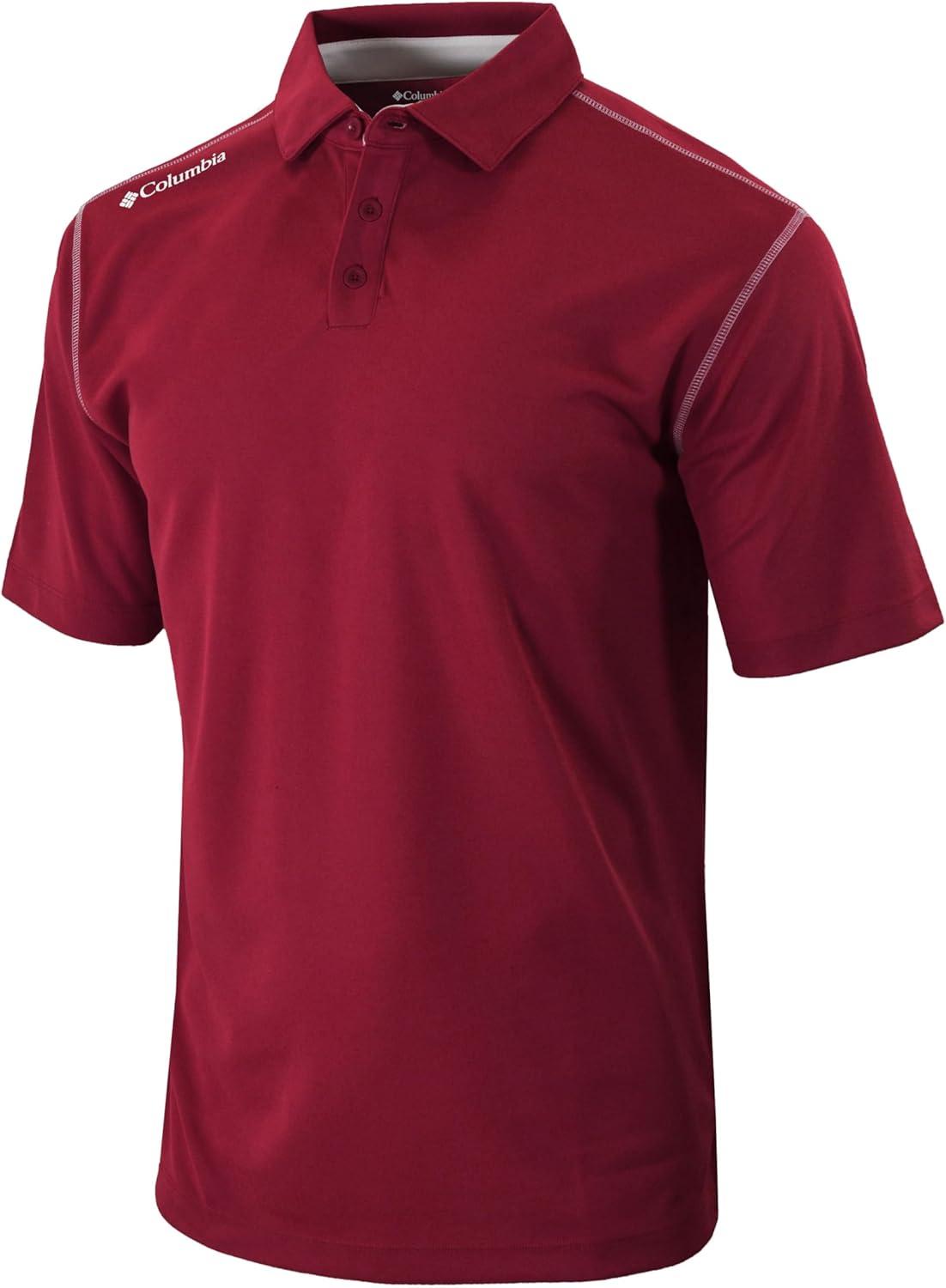 imageColumbia Mens Golf Shotgun Polo Omni Wick Performance Breathable Short SleeveBeet