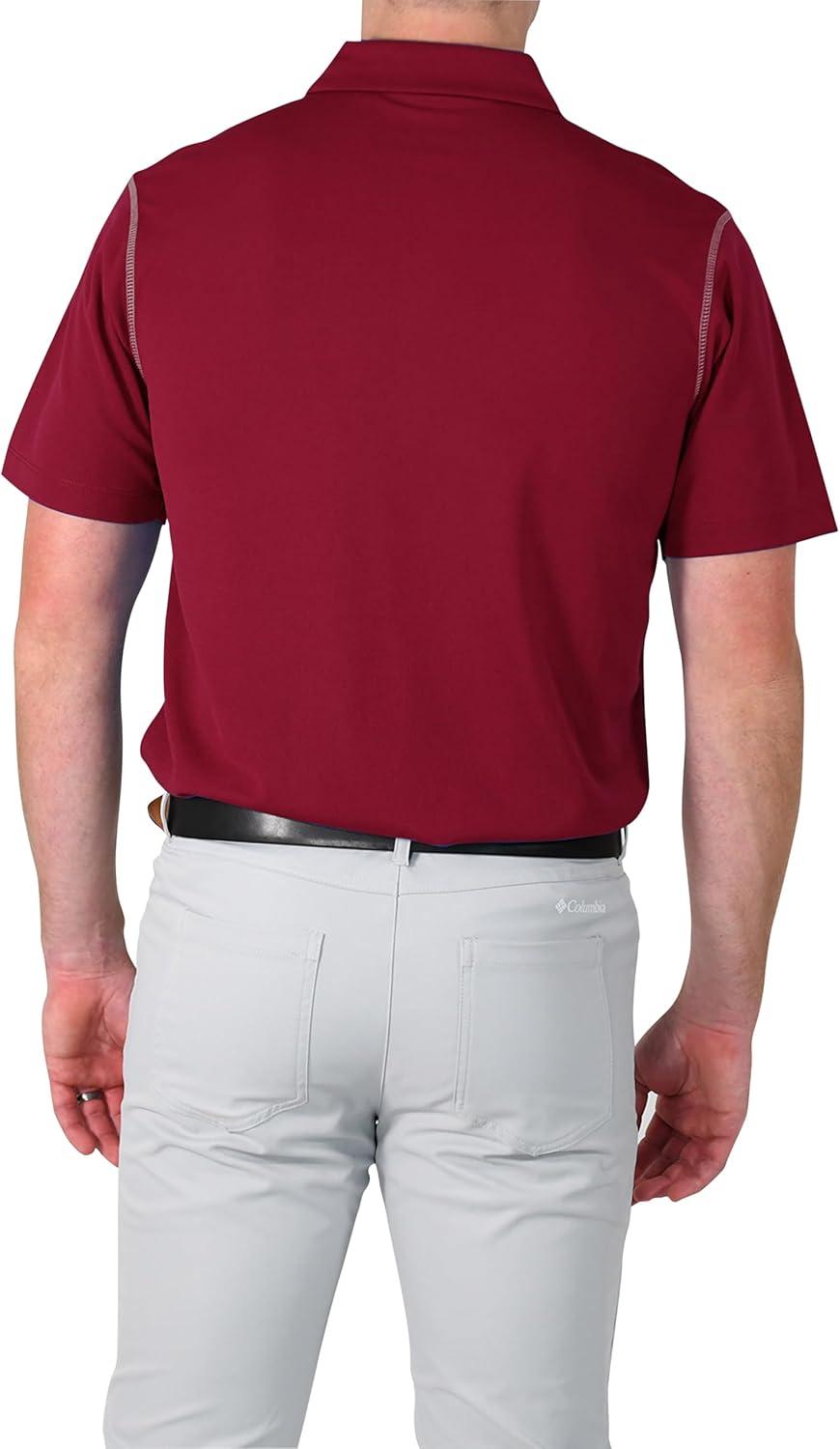 imageColumbia Mens Golf Shotgun Polo Omni Wick Performance Breathable Short SleeveBeet