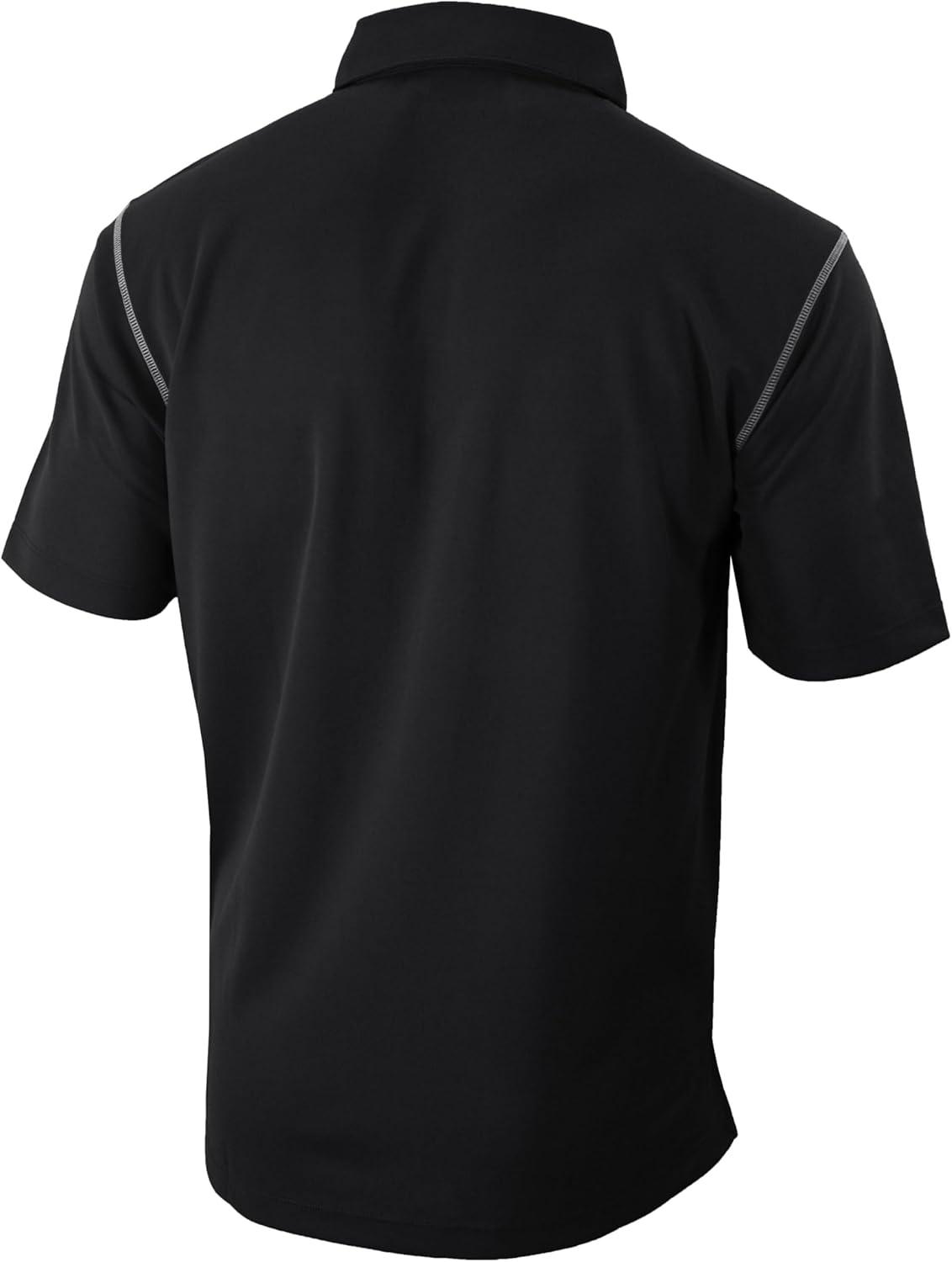 imageColumbia Mens Golf Shotgun Polo Omni Wick Performance Breathable Short SleeveBlack