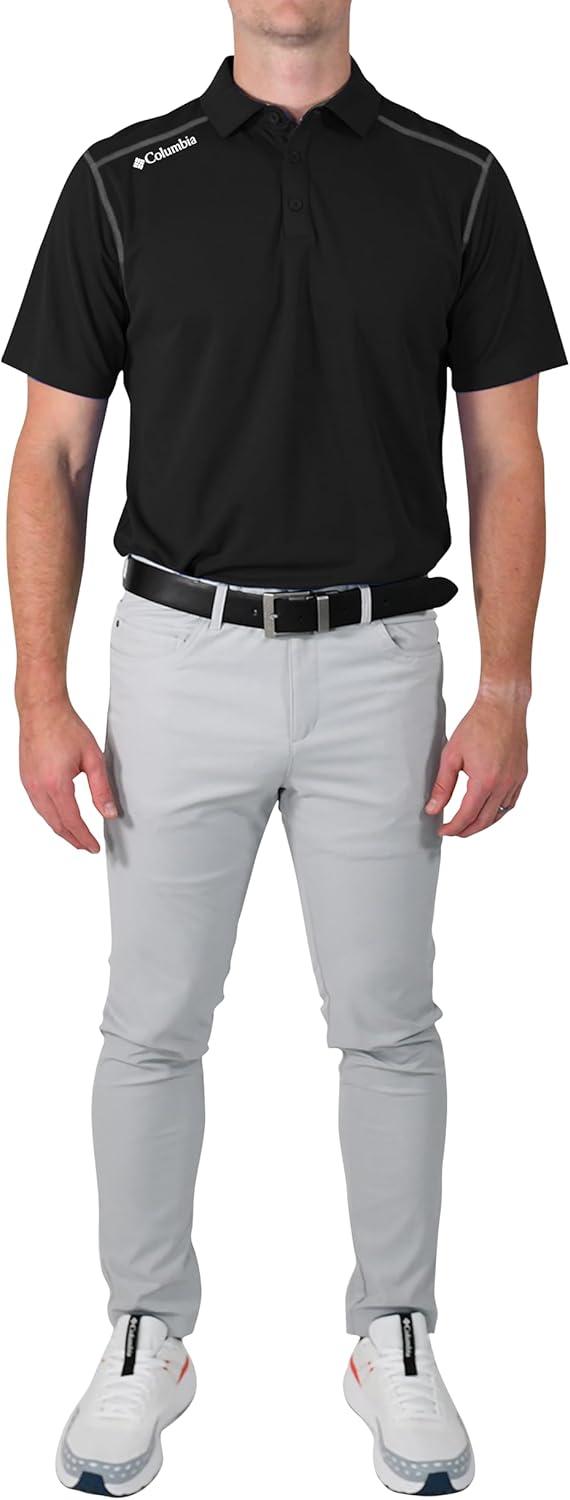 imageColumbia Mens Golf Shotgun Polo Omni Wick Performance Breathable Short SleeveBlack