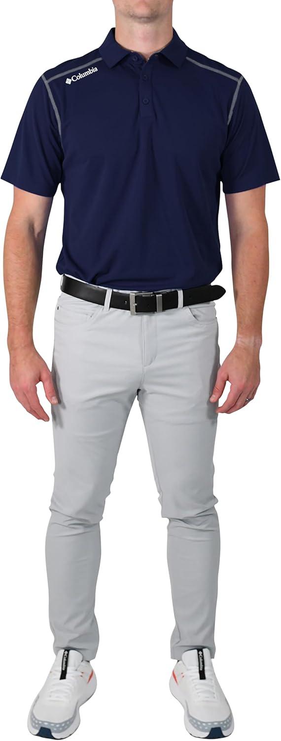 imageColumbia Mens Golf Shotgun Polo Omni Wick Performance Breathable Short SleeveCollegiate Navy