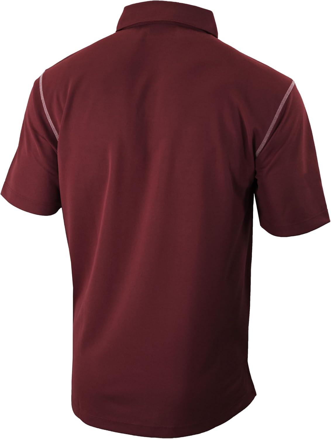 imageColumbia Mens Golf Shotgun Polo Omni Wick Performance Breathable Short SleeveDeep Maroon