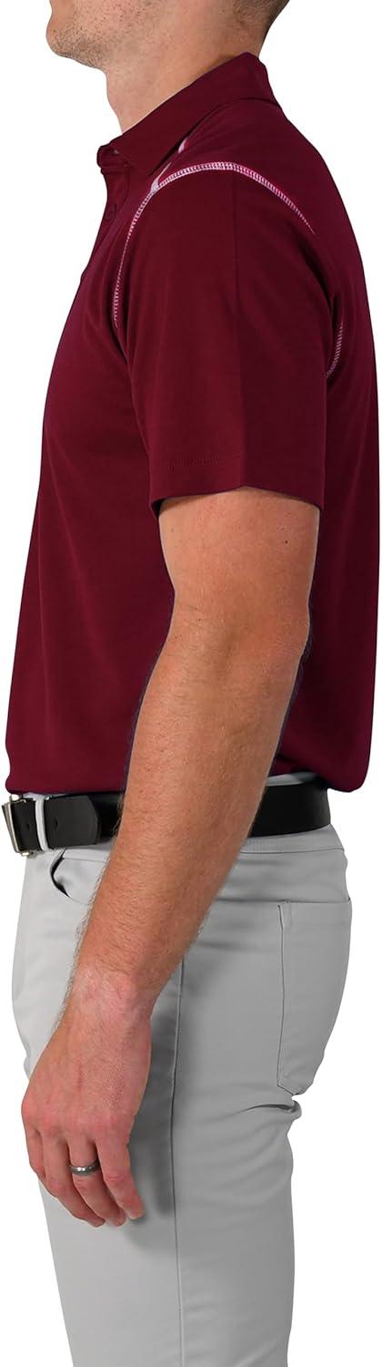 imageColumbia Mens Golf Shotgun Polo Omni Wick Performance Breathable Short SleeveDeep Maroon