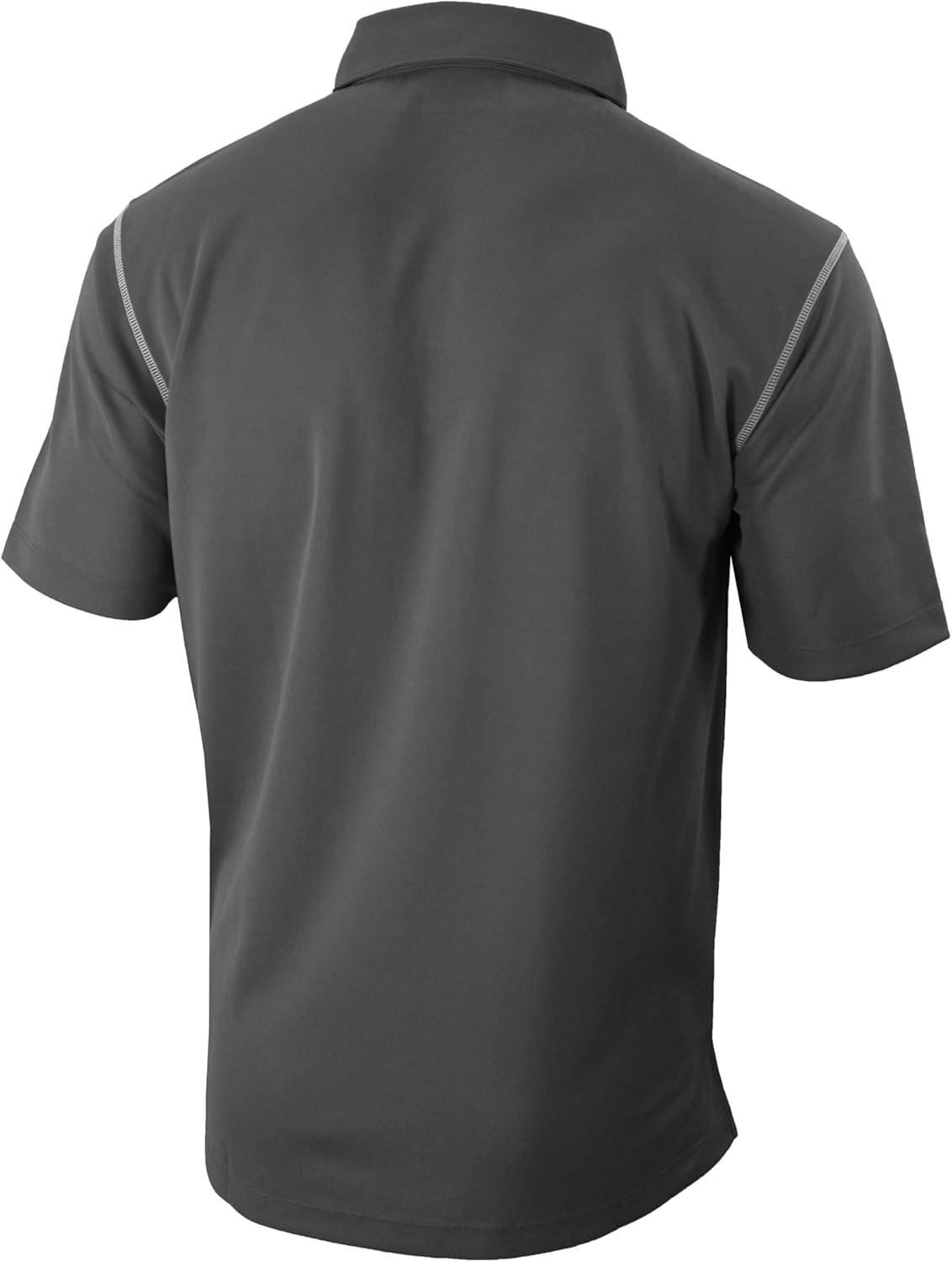 imageColumbia Mens Golf Shotgun Polo Omni Wick Performance Breathable Short SleeveForged Iron