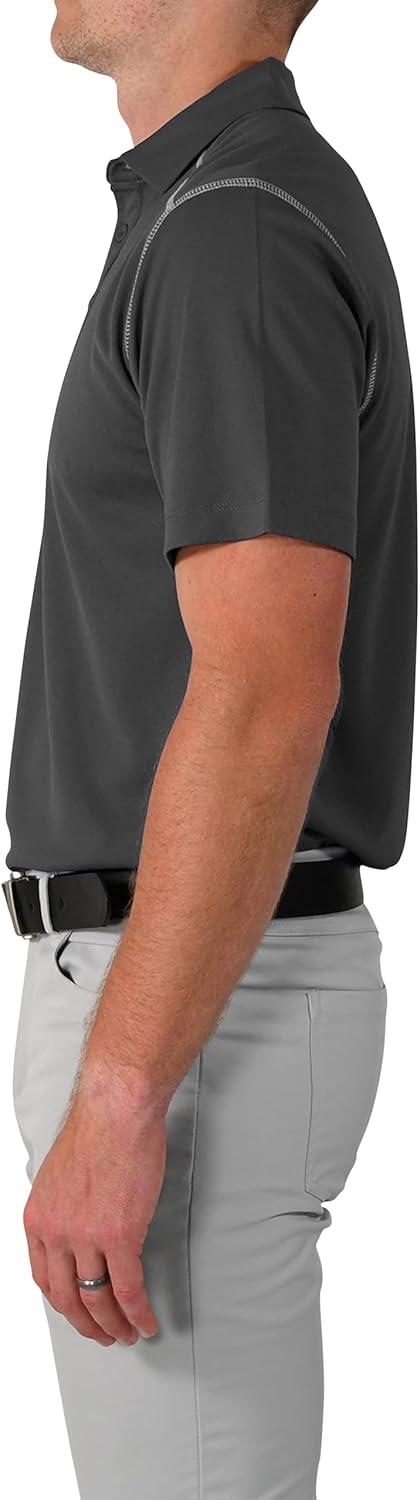 imageColumbia Mens Golf Shotgun Polo Omni Wick Performance Breathable Short SleeveForged Iron