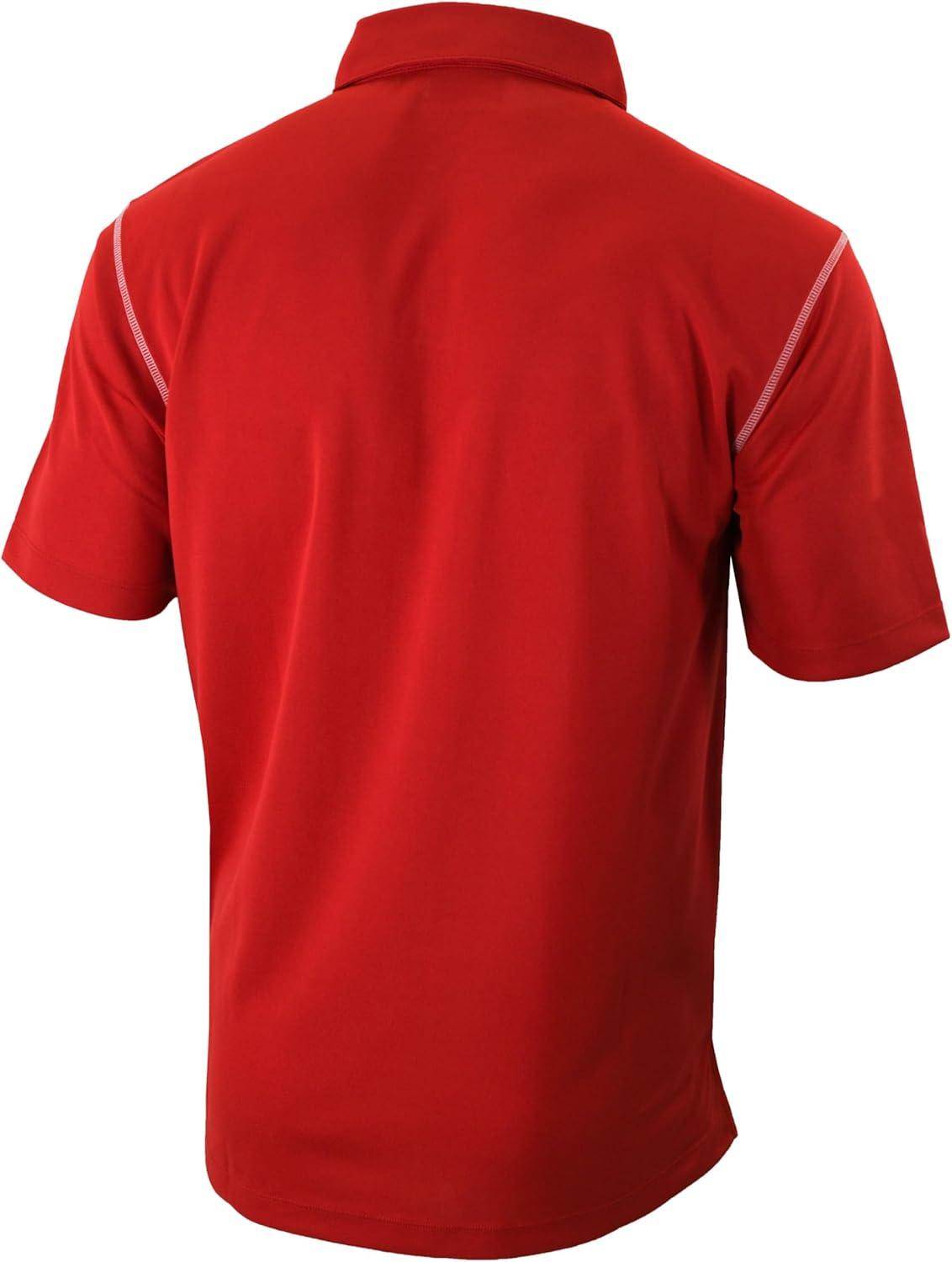 imageColumbia Mens Golf Shotgun Polo Omni Wick Performance Breathable Short SleeveIntense Red
