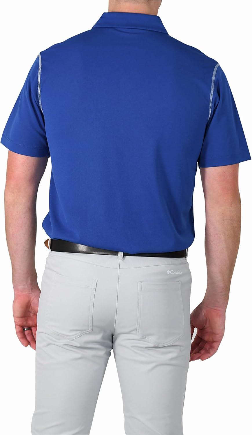 imageColumbia Mens Golf Shotgun Polo Omni Wick Performance Breathable Short SleeveSapphire