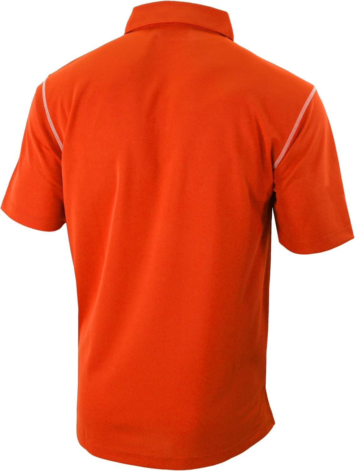 imageColumbia Mens Golf Shotgun Polo Omni Wick Performance Breathable Short SleeveState Orange