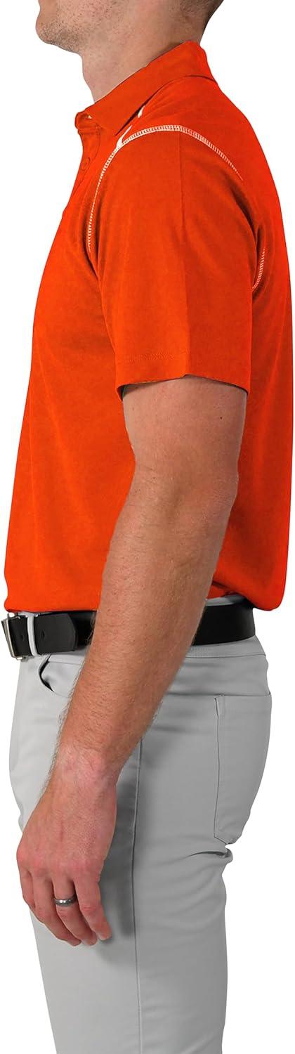 imageColumbia Mens Golf Shotgun Polo Omni Wick Performance Breathable Short SleeveState Orange