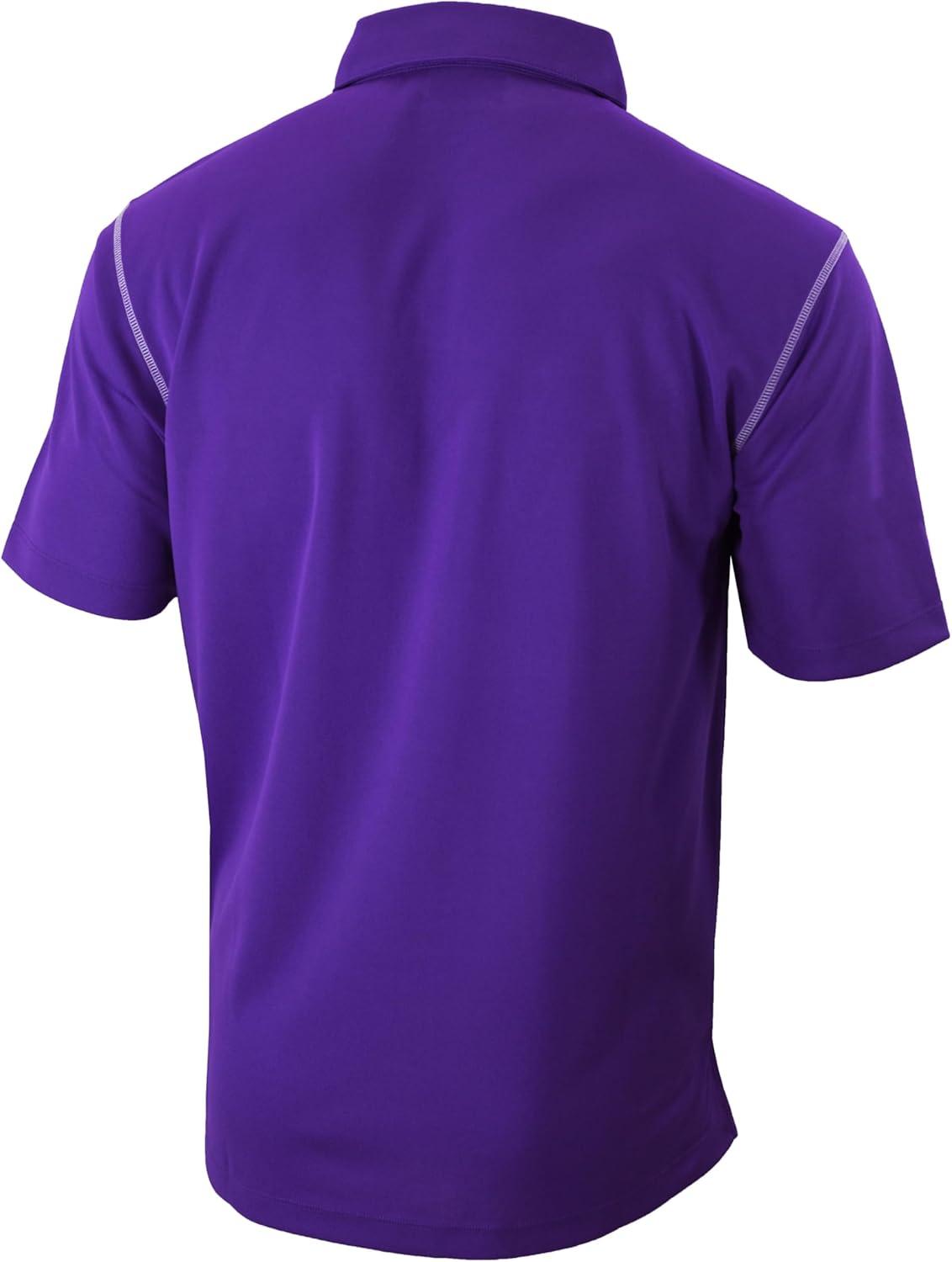 imageColumbia Mens Golf Shotgun Polo Omni Wick Performance Breathable Short SleeveUw Purple