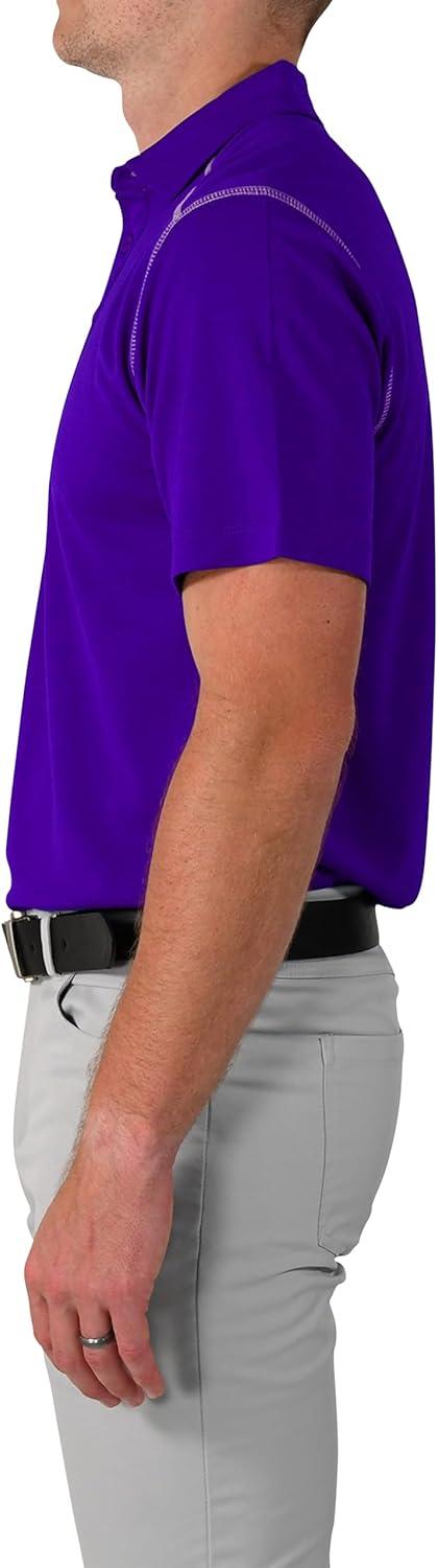 imageColumbia Mens Golf Shotgun Polo Omni Wick Performance Breathable Short SleeveUw Purple