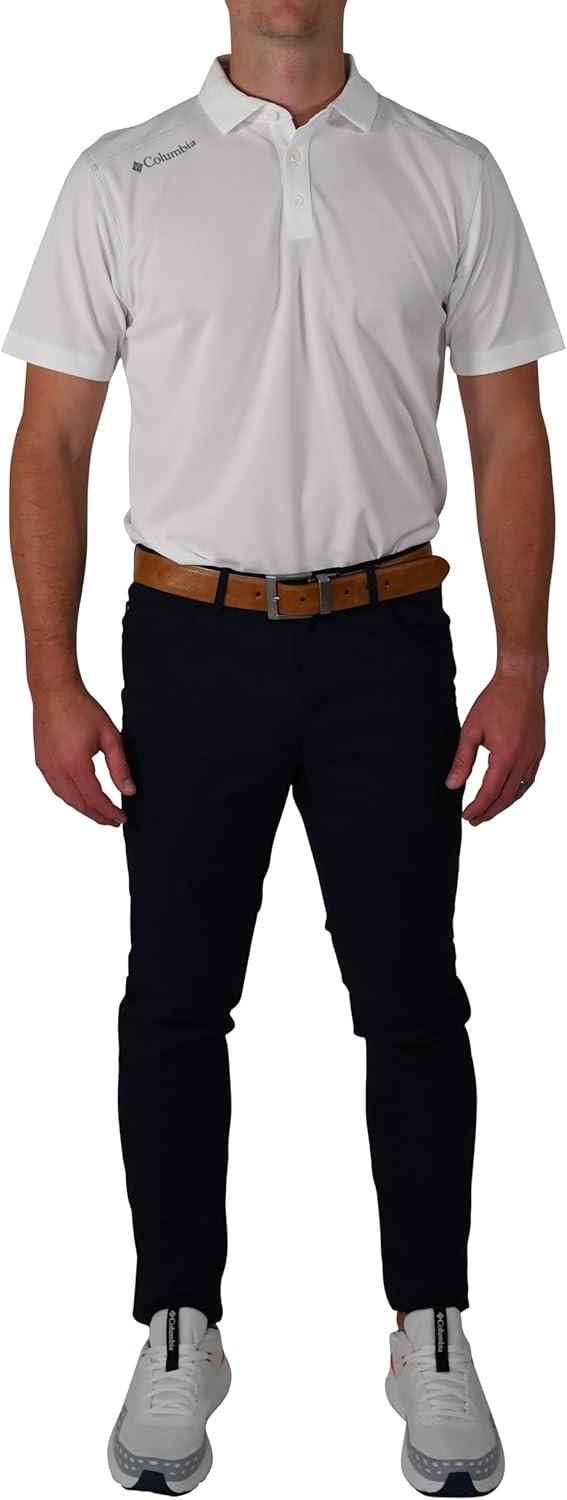 imageColumbia Mens Golf Shotgun Polo Omni Wick Performance Breathable Short SleeveWhite