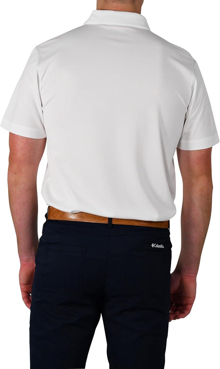 imageColumbia Mens Golf Shotgun Polo Omni Wick Performance Breathable Short SleeveWhite