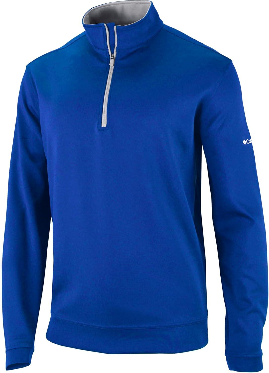 imageColumbia Mens Golf Wickhams Hills Quarter Zip OMNI WICK PulloverAzul