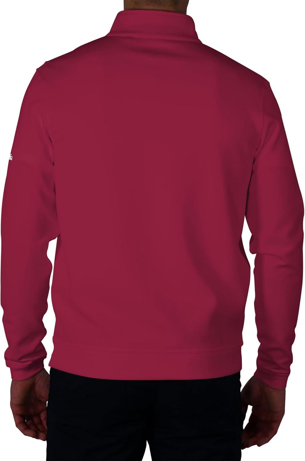 imageColumbia Mens Golf Wickhams Hills Quarter Zip OMNI WICK PulloverBeet