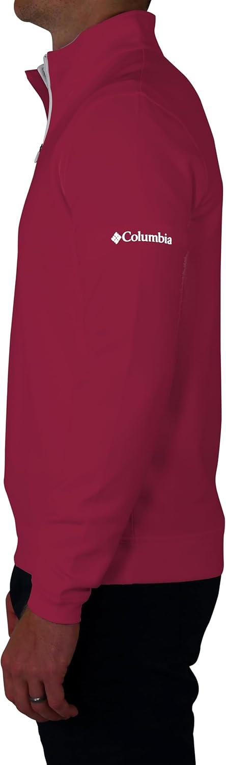 imageColumbia Mens Golf Wickhams Hills Quarter Zip OMNI WICK PulloverBeet