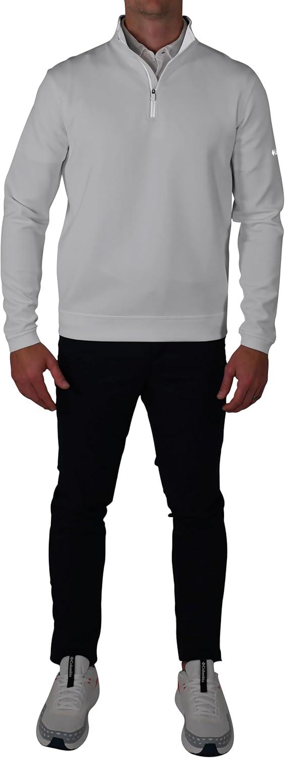 imageColumbia Mens Golf Wickhams Hills Quarter Zip OMNI WICK PulloverCool Grey