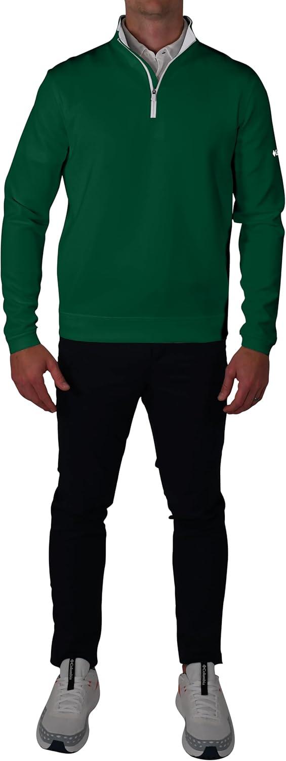 imageColumbia Mens Golf Wickhams Hills Quarter Zip OMNI WICK PulloverForest