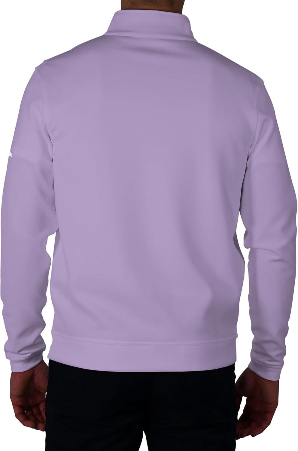 imageColumbia Mens Golf Wickhams Hills Quarter Zip OMNI WICK PulloverFrosted Purple