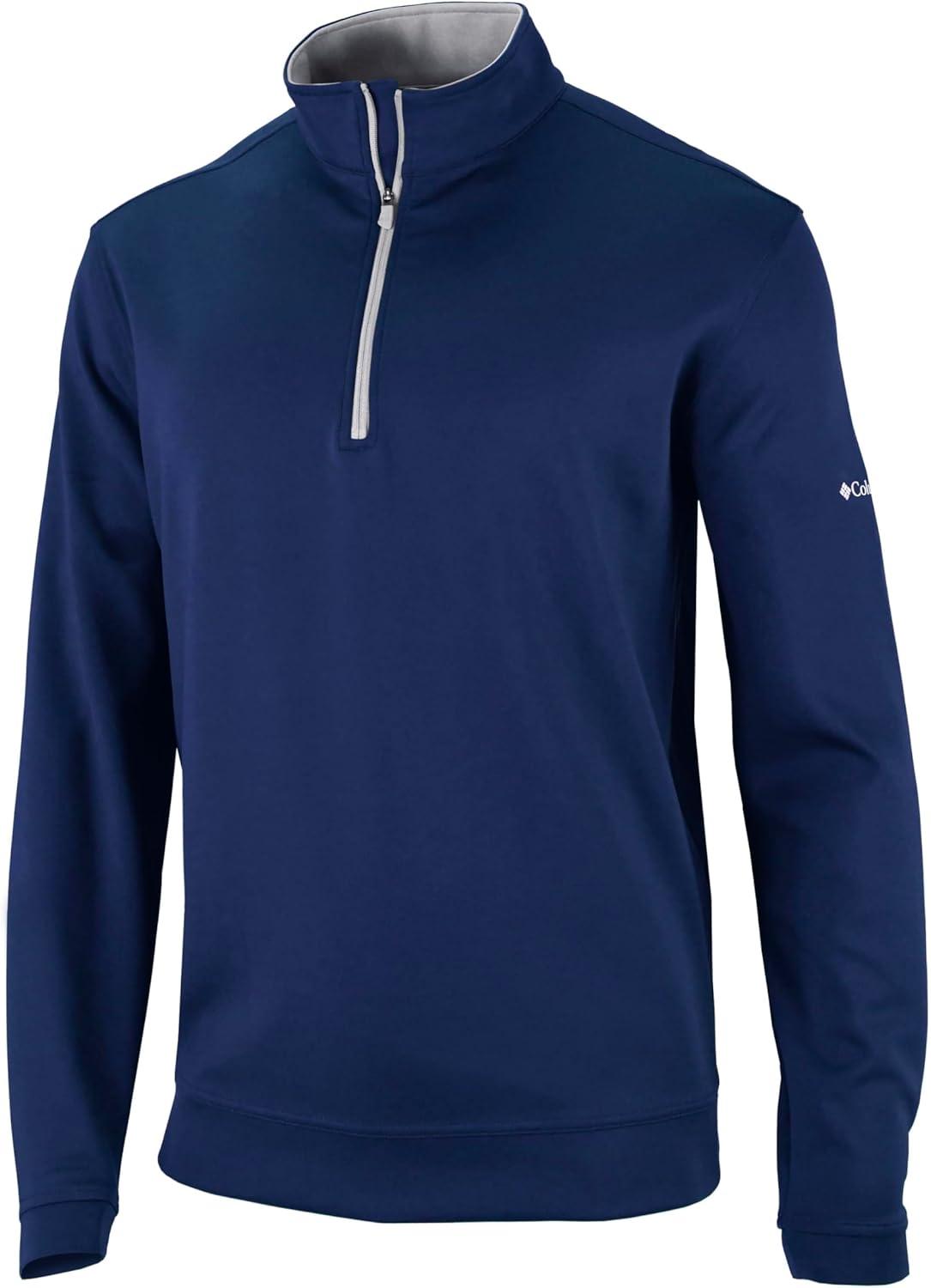 imageColumbia Mens Golf Wickhams Hills Quarter Zip OMNI WICK PulloverNavy