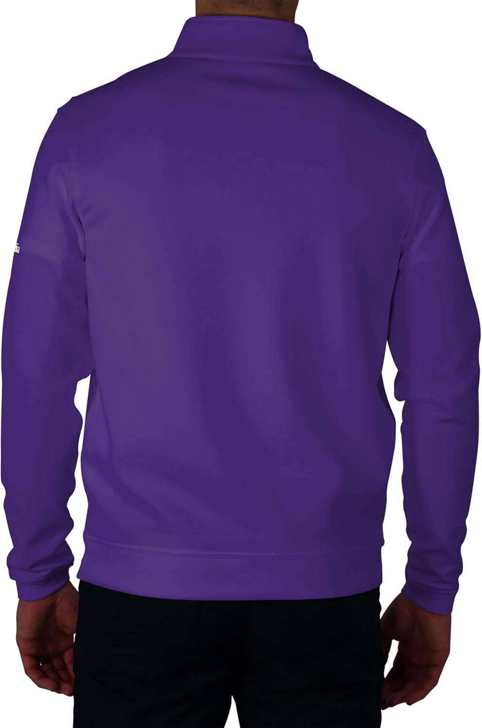 imageColumbia Mens Golf Wickhams Hills Quarter Zip OMNI WICK PulloverPurple
