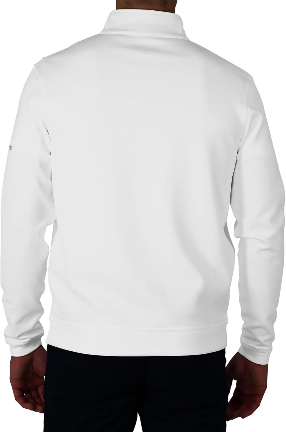 imageColumbia Mens Golf Wickhams Hills Quarter Zip OMNI WICK PulloverWhite