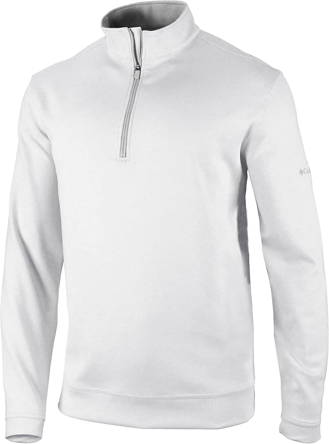 imageColumbia Mens Golf Wickhams Hills Quarter Zip OMNI WICK PulloverWhite