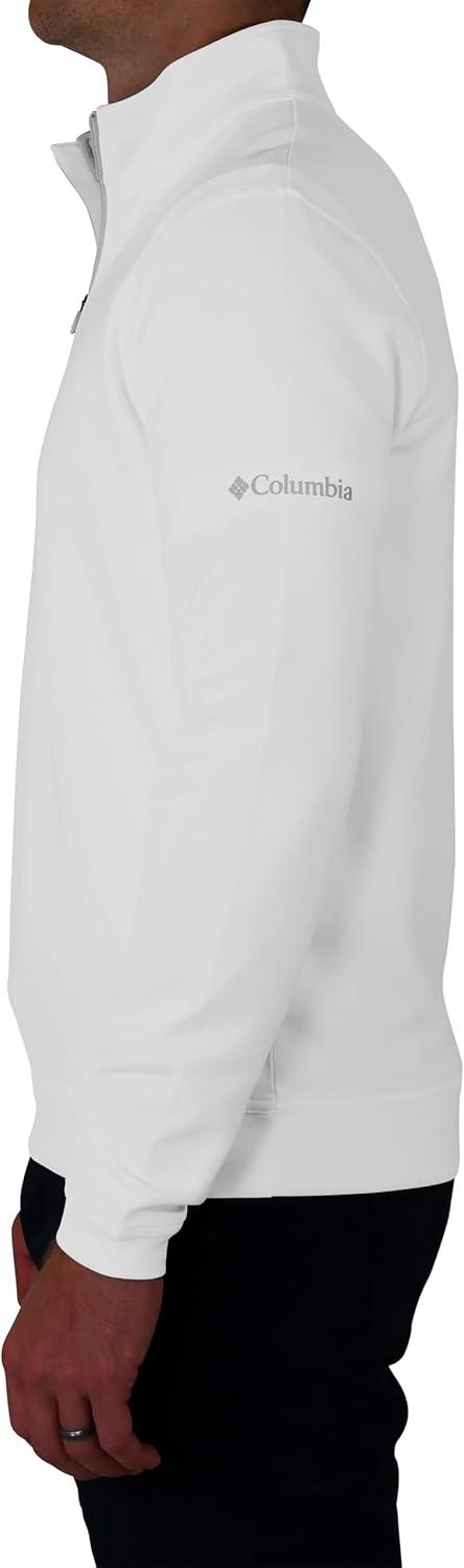 imageColumbia Mens Golf Wickhams Hills Quarter Zip OMNI WICK PulloverWhite