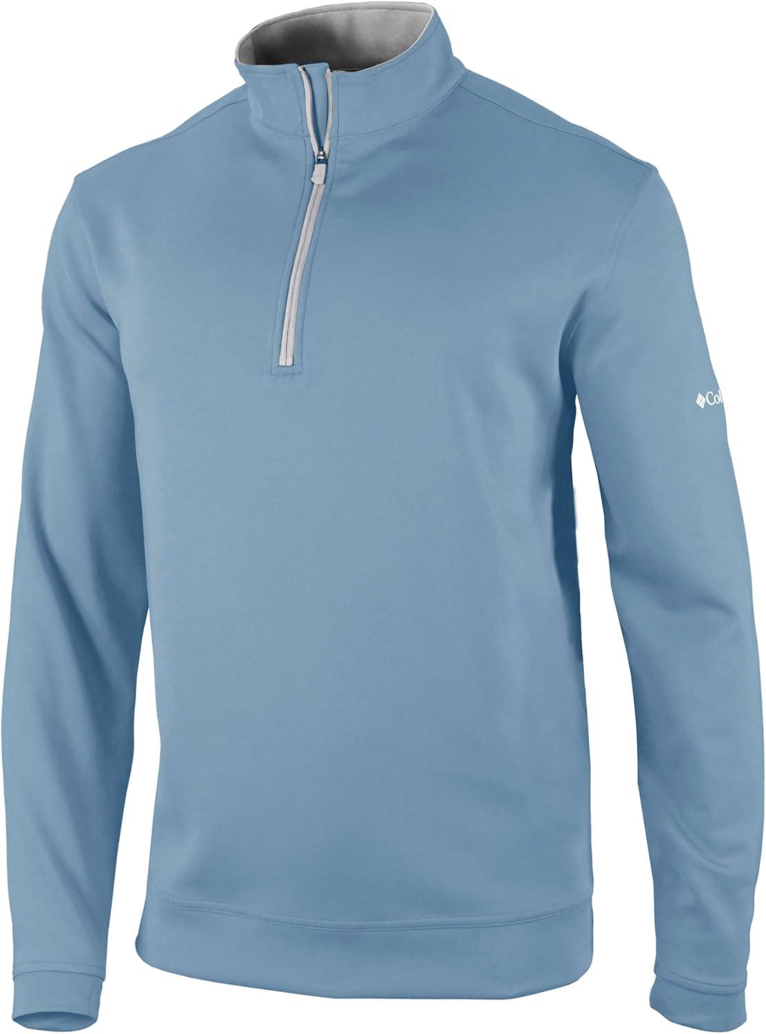 imageColumbia Mens Golf Wickhams Hills Quarter Zip OMNI WICK PulloverWhite Cap