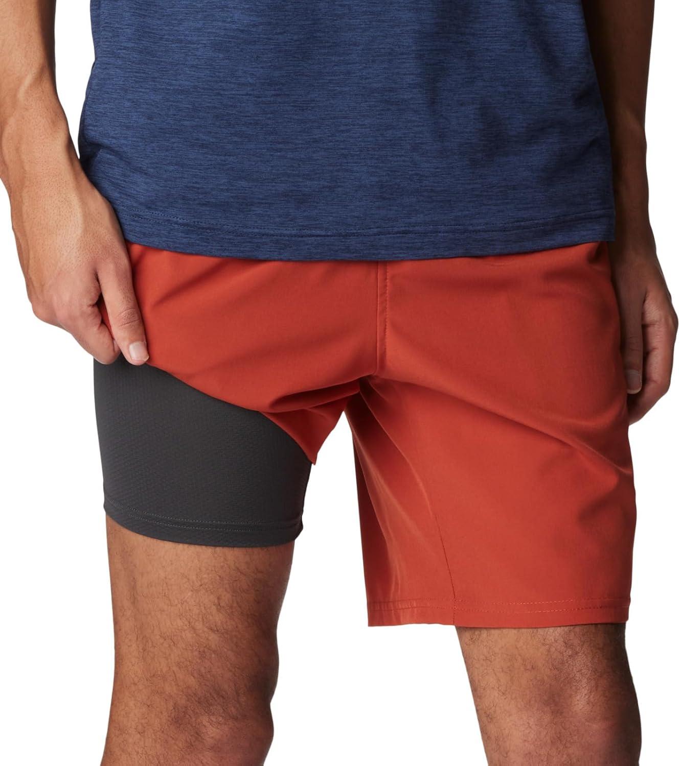 imageColumbia Mens Hike Brief ShortWarp Red