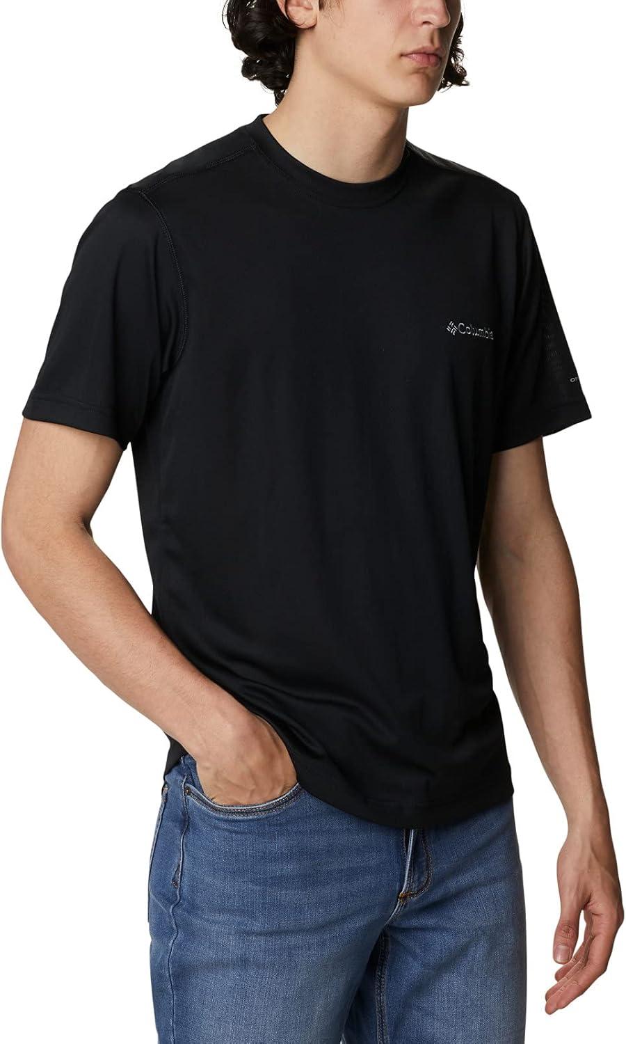 imageColumbia Mens Meeker Peak Short Sleeve CrewBlack