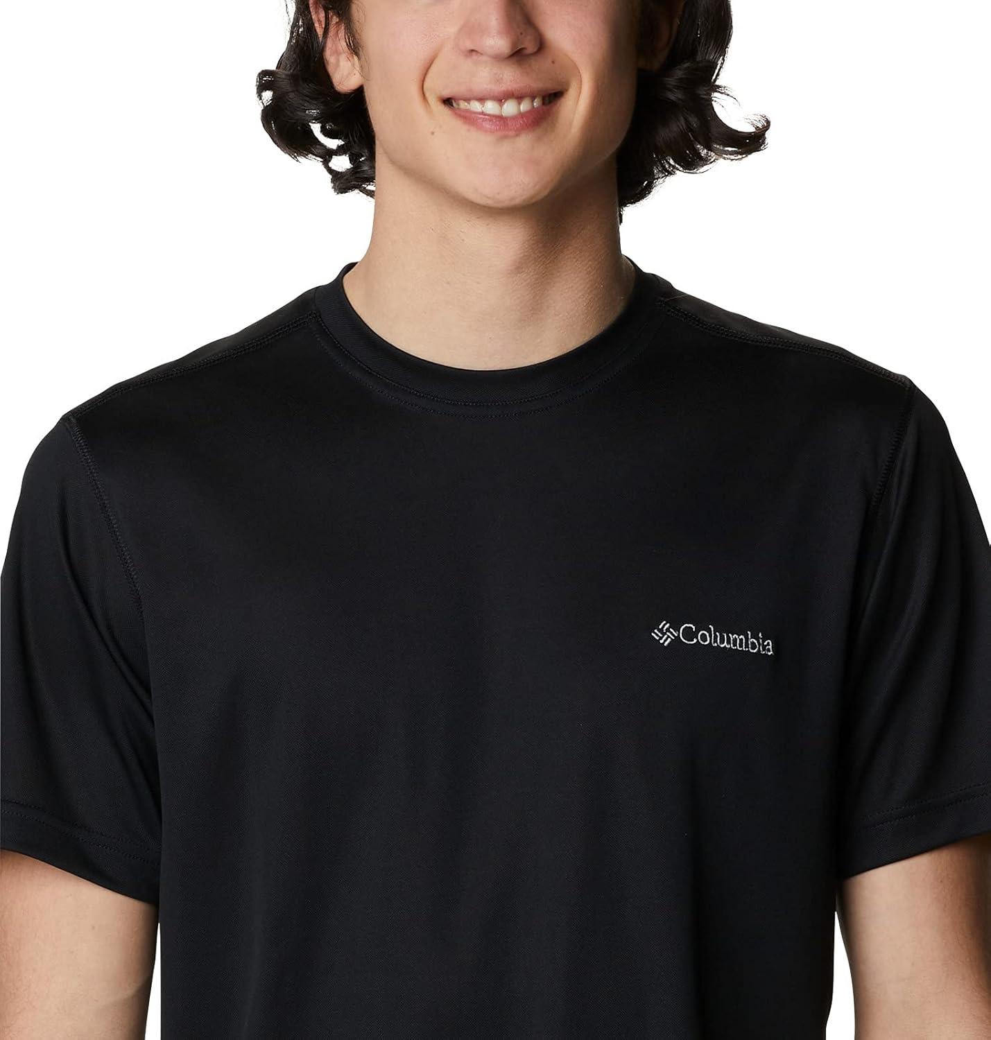 imageColumbia Mens Meeker Peak Short Sleeve CrewBlack