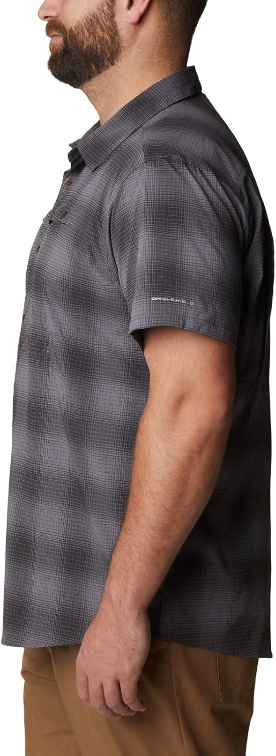 imageColumbia Mens Newton Ridge Plaid Short SleeveCity Grey Soft Ombre
