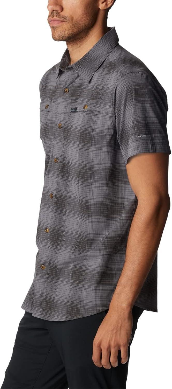 imageColumbia Mens Newton Ridge Plaid Short SleeveCity Grey Soft Ombre