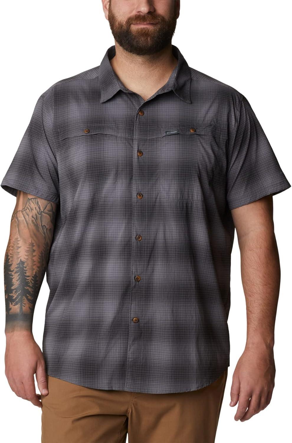 imageColumbia Mens Newton Ridge Plaid Short SleeveCity Grey Soft Ombre