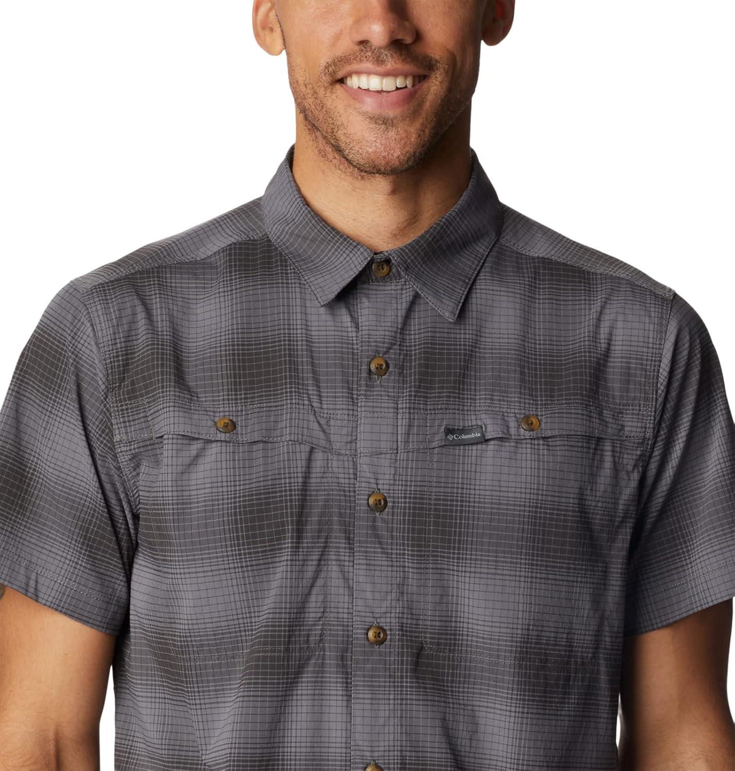 imageColumbia Mens Newton Ridge Plaid Short SleeveCity Grey Soft Ombre