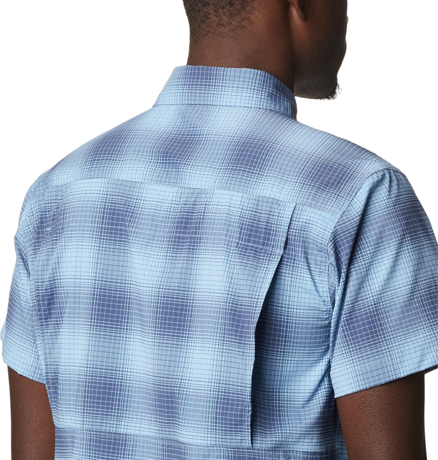 imageColumbia Mens Newton Ridge Plaid Short SleeveJet Stream Soft Ombre