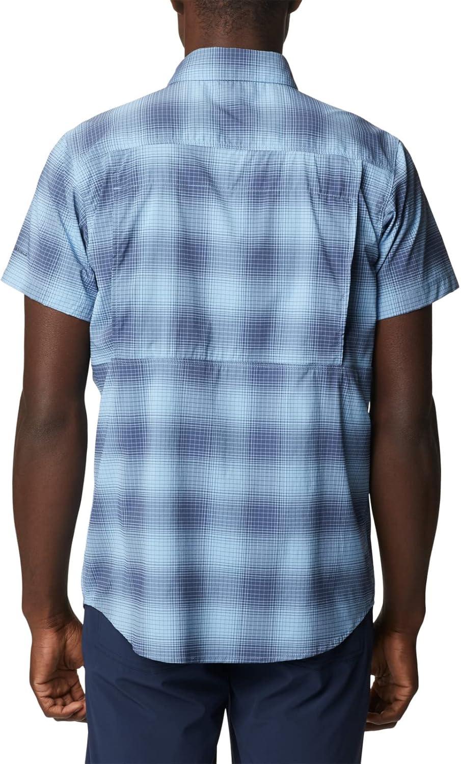 imageColumbia Mens Newton Ridge Plaid Short SleeveJet Stream Soft Ombre