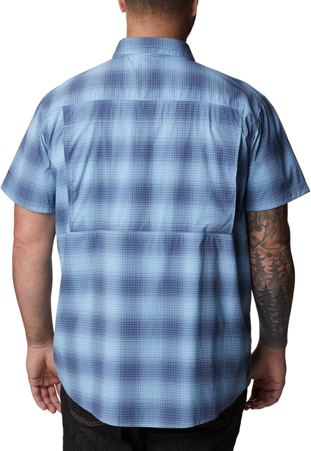 imageColumbia Mens Newton Ridge Plaid Short SleeveJet Stream Soft Ombre