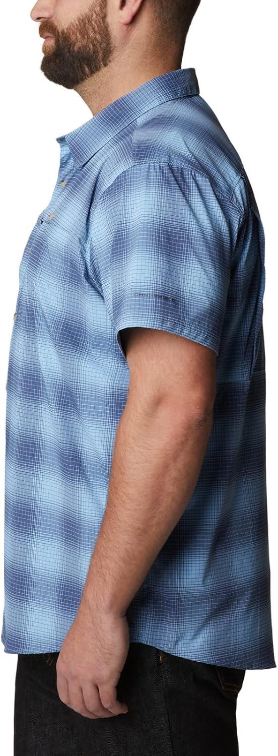 imageColumbia Mens Newton Ridge Plaid Short SleeveJet Stream Soft Ombre